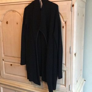Vince black wool cardigan